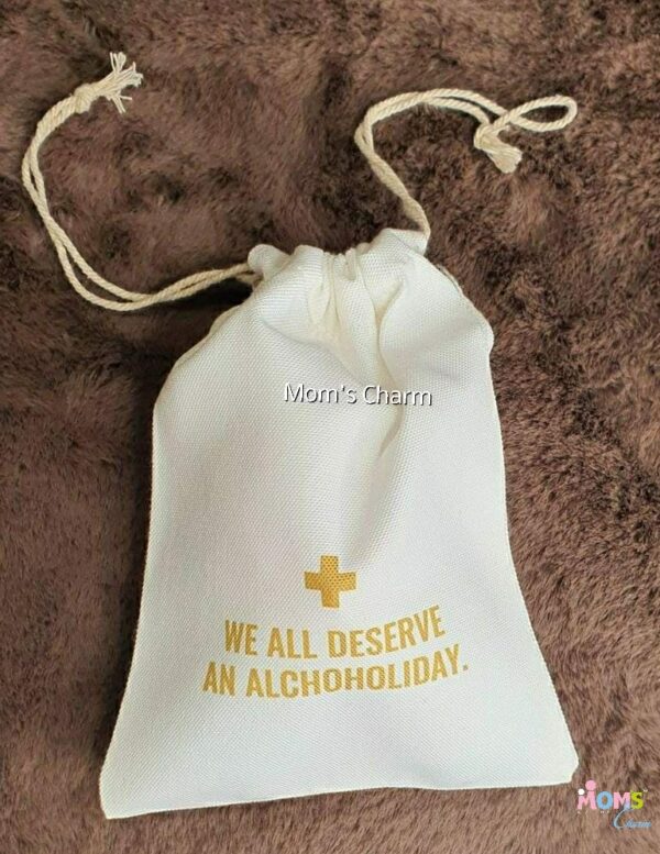 Alcoholiday Design – Hangover Kit – Personalize with name / Any custom design – Empty Canvas Pouches