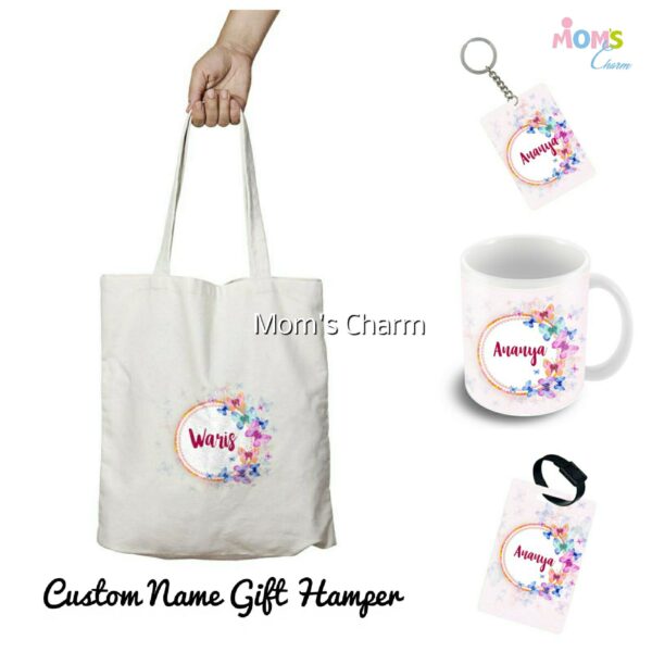Butterfly Tote Bag Gift Hamper - Personalized Combo