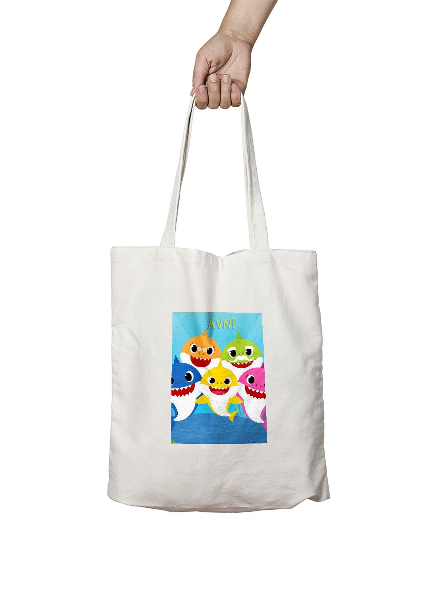 Baby Shark Tote Bag Gift Hamper - Personalized Combo - Image 3