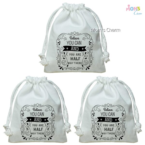 Pack of 3 - Personalize with Name - Believe You Can - Empty Canvas Hangover Kit