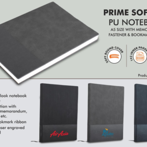 B147 –Prime Soft feel PU notebook | A5 size | With memorandum and Bookmark ribbon