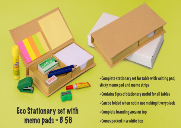 B56 –Eco Stationary set with memo pads