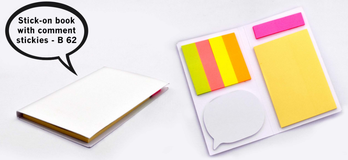 B62 –Sticky Notes with comment stickies– Min 10 pcs