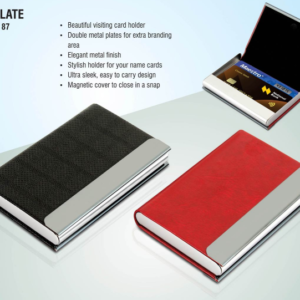 B87 –Double plate card holder– Min 10 pcs