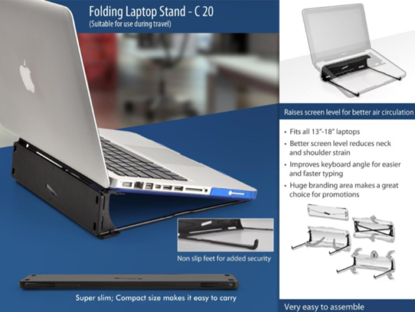 C20 – Folding laptop stand (suitable for travelling)