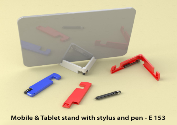 E153 – Mobile & Tablet stand with stylus and pen