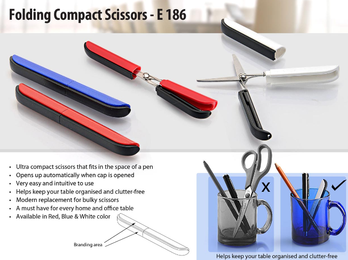 E186 – Folding Compact Scissors
