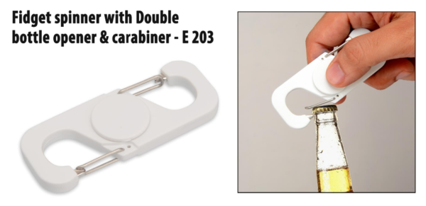 E203 – Fidget spinner with Double bottle opener