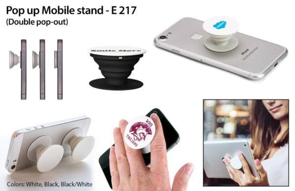 E217 – Pop up Mobile stand (Double pop out)