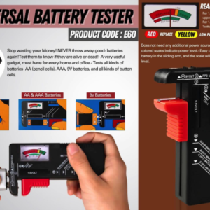 E60 – Power Plus universal battery tester