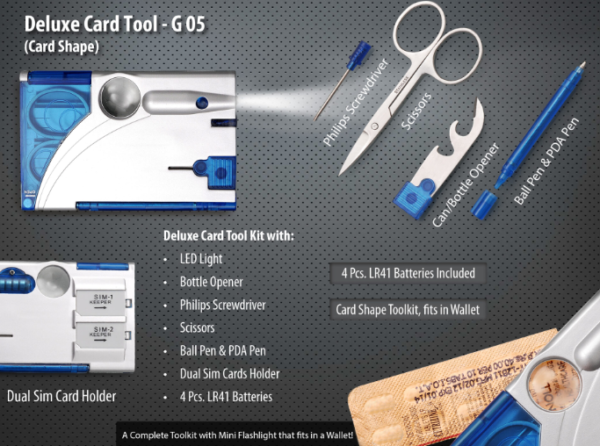 G05 – Deluxe Card Tool Kit- Card Shape