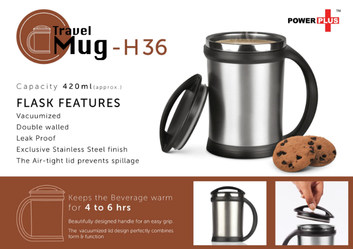 H36 – Power Plus Vacuumized travel mug