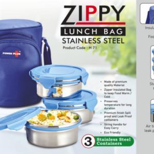 H71 – Zippy Lunch bag- 3 containers (metal)– Min 10 pcs