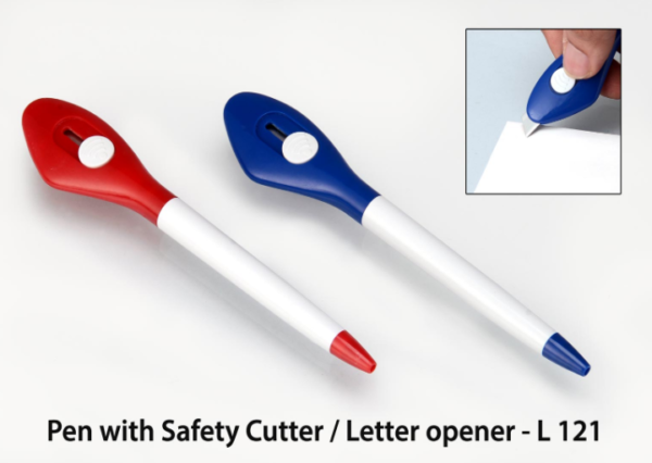 L121 – Pen with Safety Cutter / Letter opener