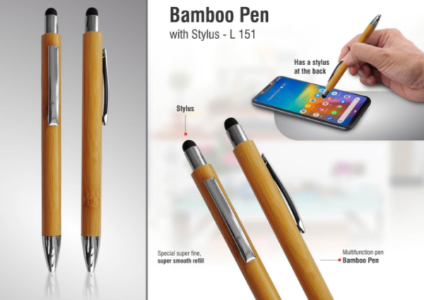 L151 – Bamboo Pen with Stylus