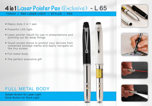 L65 – 4 in 1 laser pointer pen (exclusive)