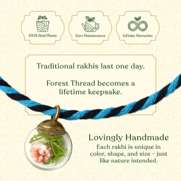 Forest Thread Rakhi Card - Mom's Charm - Image 7