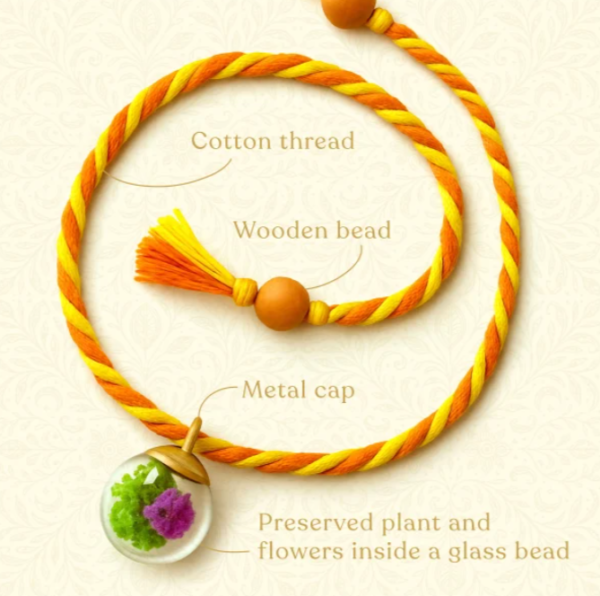 Forest Thread Rakhi Card - Mom's Charm - Image 8