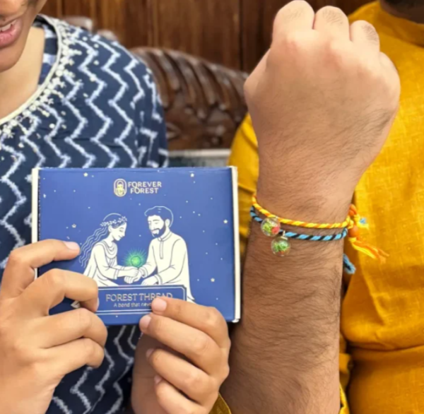 Forest Thread Rakhi Kit - Mom's Charm - Image 3