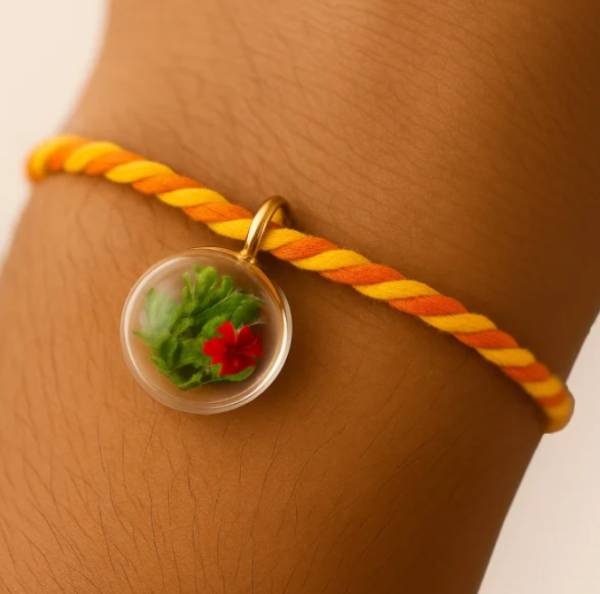 Forest Thread Rakhi Card - Mom's Charm - Image 2