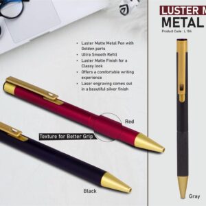 L184 – Luster matte Metal Pen with Golden parts