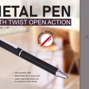 L187 – Metal pen with Twist open action
