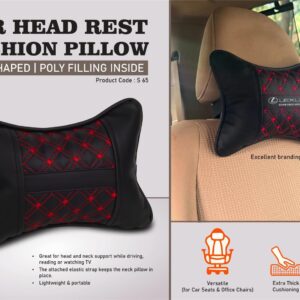 S65 – Car Head Rest Cushion Pillow – Bow Shaped | Poly filling inside