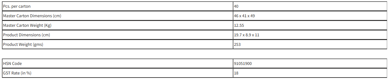 A138 – Digital Clock with Tumbler | Day & Temperature Function | Spacious Pen Stand - Image 2