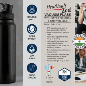 H396 – HeatVault Zod: Vacuum flask with Sipper function & Carry handle | 304 steel inside & outside | 18 hours hot/cold | Capacity 900ml approx
