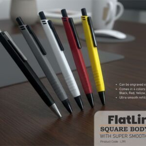 L191 – FlatLine: Square body pen with super smooth refill