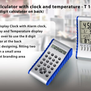 T14 – Flip calculator with clock and temperature