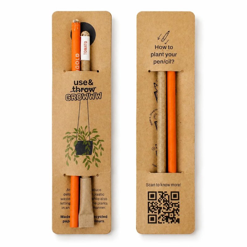 Plantable Pen Pencil (1+1) (Min. Order: 100 pcs)