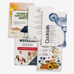 Seed Paper B5 7" x 10" (1-side) (Min. Order: 100 pcs)