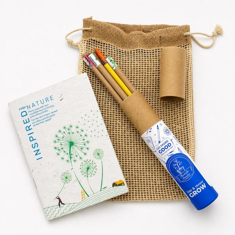 Plantable 5+5 Jute Stationery Kit (Min. Order: 10 pcs)