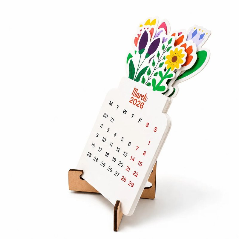 Floral Bouquet Calendar (MDF) (Min. Order: 10 pcs)