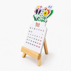 Floral Bouquet Calendar (wood) (Min. Order: 10 pcs)