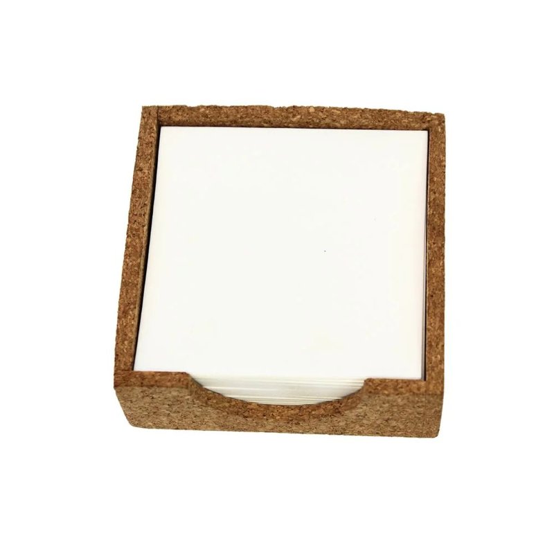 Cork chitpad Paper Holder 3.5" x 3.5" (250p) (Min. Order: 10 pcs)