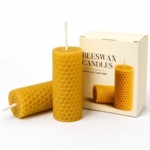 Set of 2 beeswax candles (Min. Order: 10 pcs)
