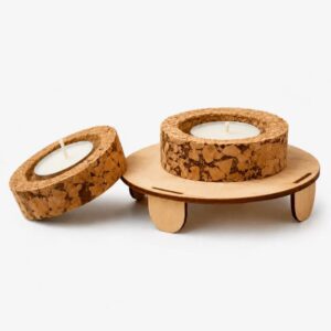 Floating Cork Diya (Set of 2) (Min. Order: 10 pcs)