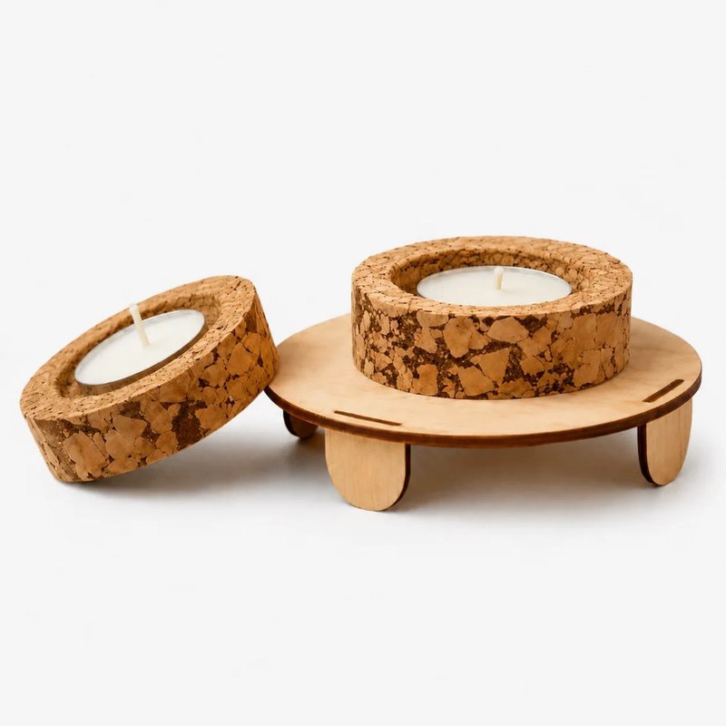 Floating Cork Diya (Set of 2) (Min. Order: 10 pcs)