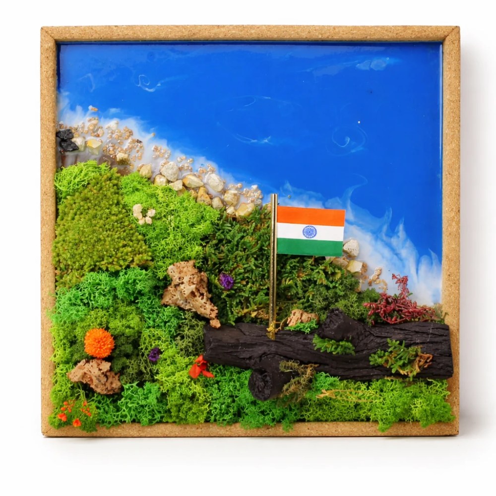 Forest Aqua Cork Frame 12" - India (Min. Order: 10 pcs)
