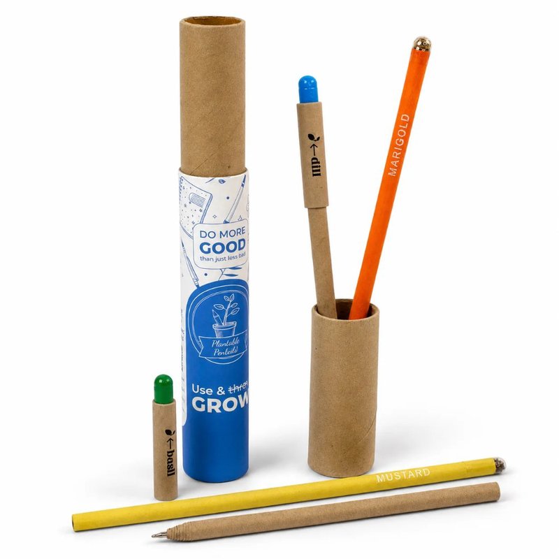 Growmzing : 2+2 Plantable Pen & Pencils Combo (Min. Order: 100 pcs)