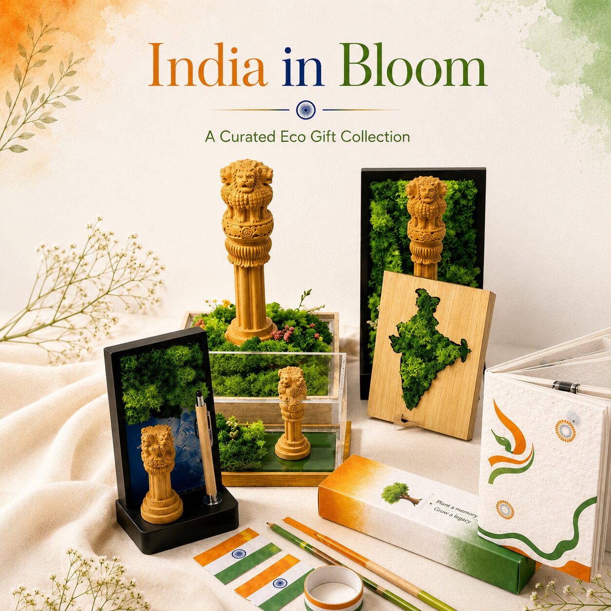 India in Bloom - Independence Day Eco Collection by Idea2cart