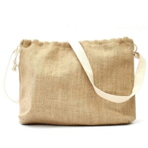 Jute Sling Bag (15" x 11" x 2") (Min. Order: 10 pcs)