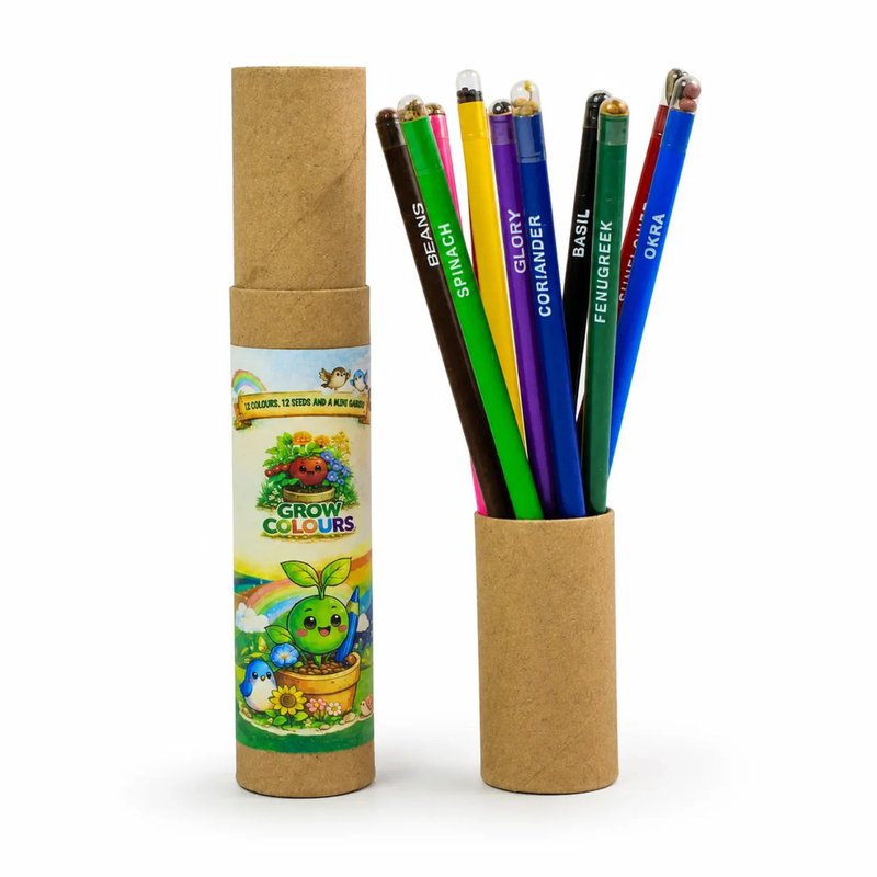 Plantable Colour Pencils (12pc) (Min. Order: 10 pcs)