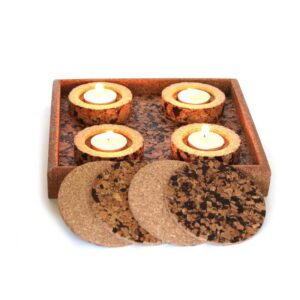 Diwali Cork Tray & Diya Gift Set (Min. Order: 10 pcs)