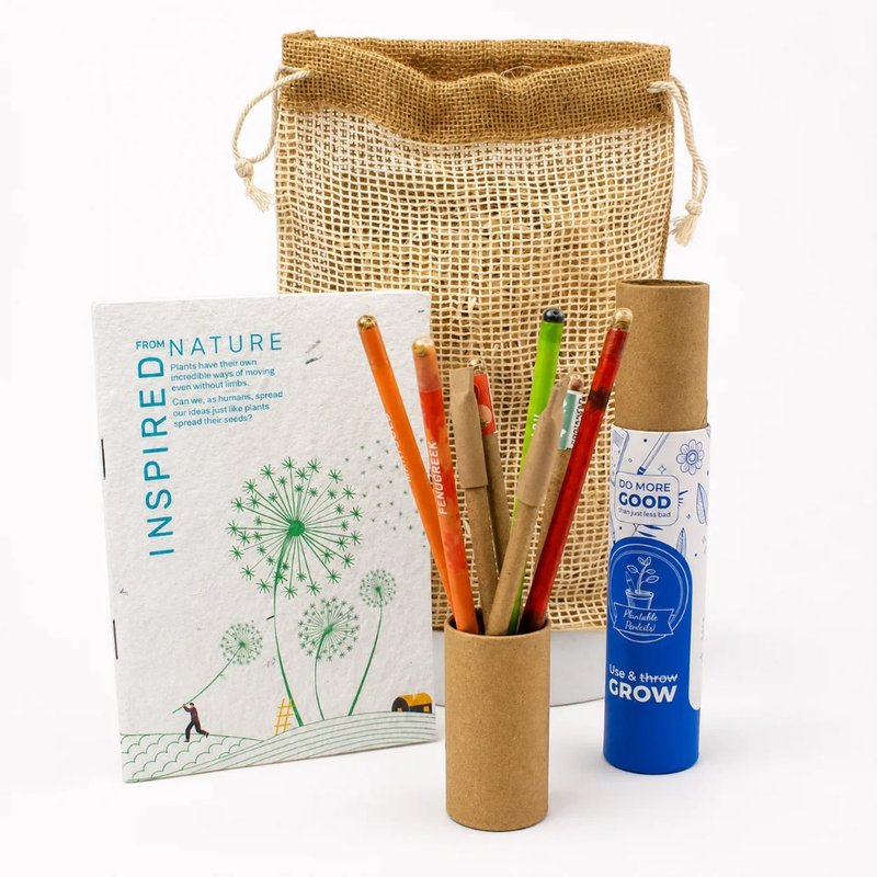 Plantable 4+4 Jute Stationery Kit (Min. Order: 10 pcs)